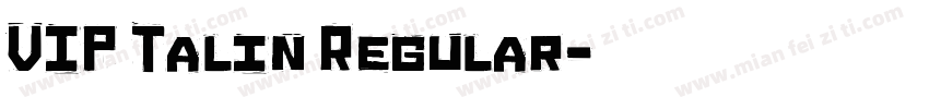 VIP Talin Regular字体转换